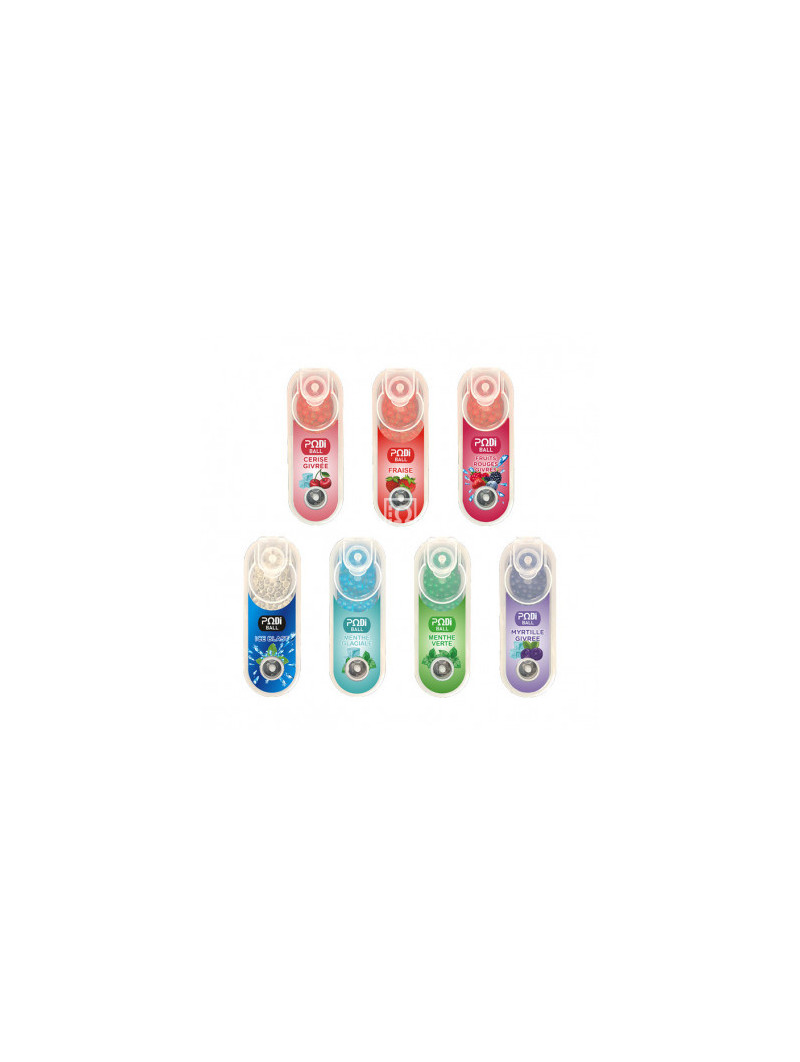 Podiball - Capsules Aromatiques - Boîtes Rectangulaires (boîte de 30pcs)