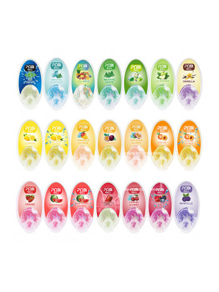 Podiball - Capsules Aromatiques - Boîtes Ovales (boîte de 20pcs) Podiball - Capsules Aromatiques - Boîtes Ovales (boîte de 20pcs)